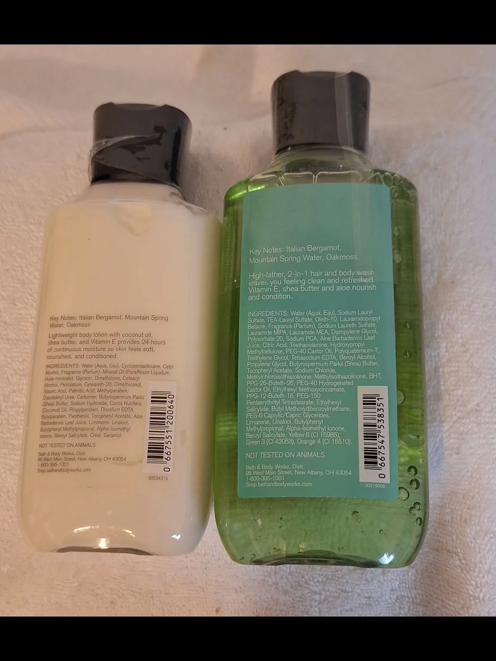 Men Collection: Fresh Water by Bath & Body Collection.